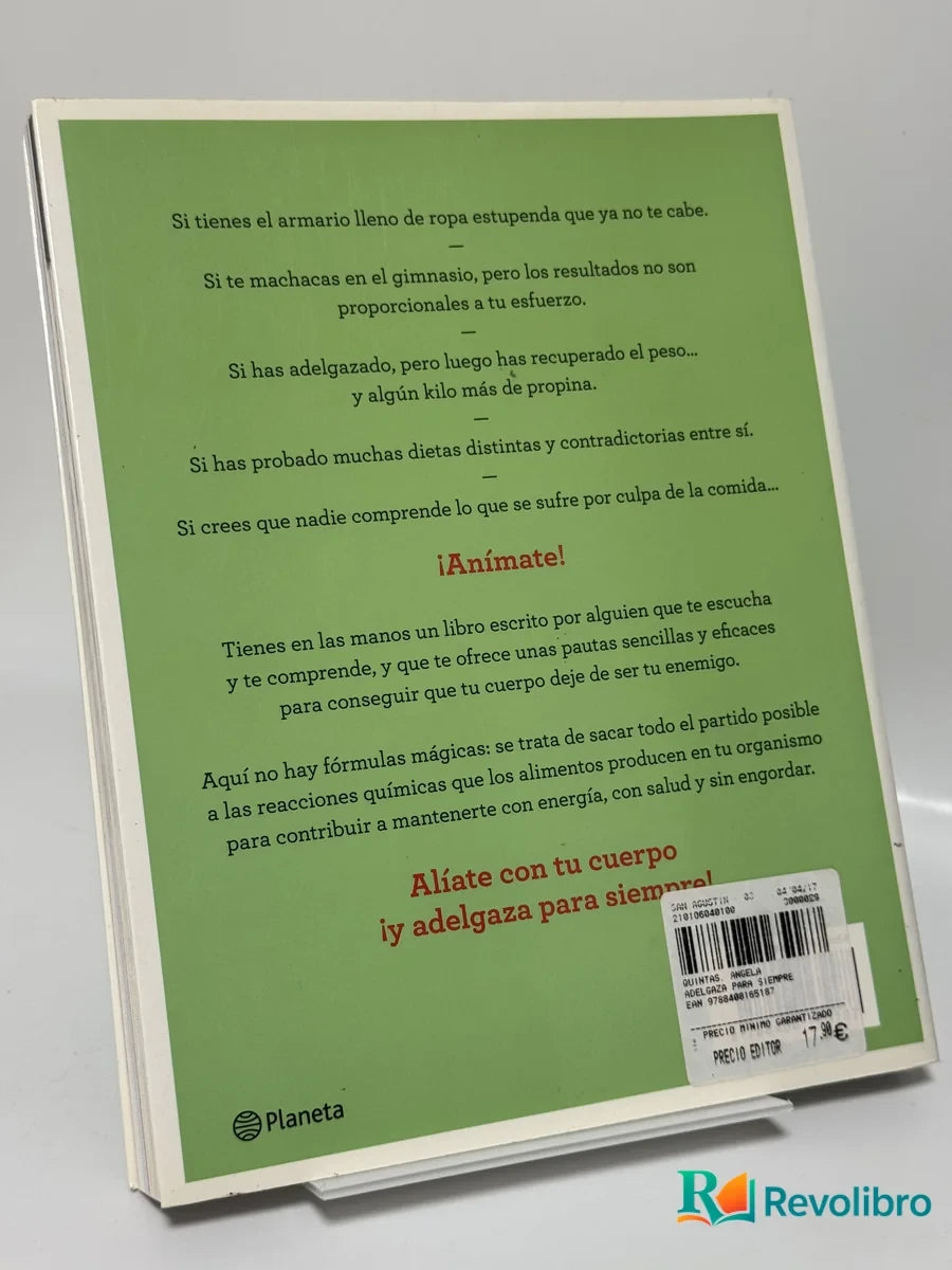 Foto 2 de Adelgaza para Siempre de Ángela Quintas, libro de segunda mano