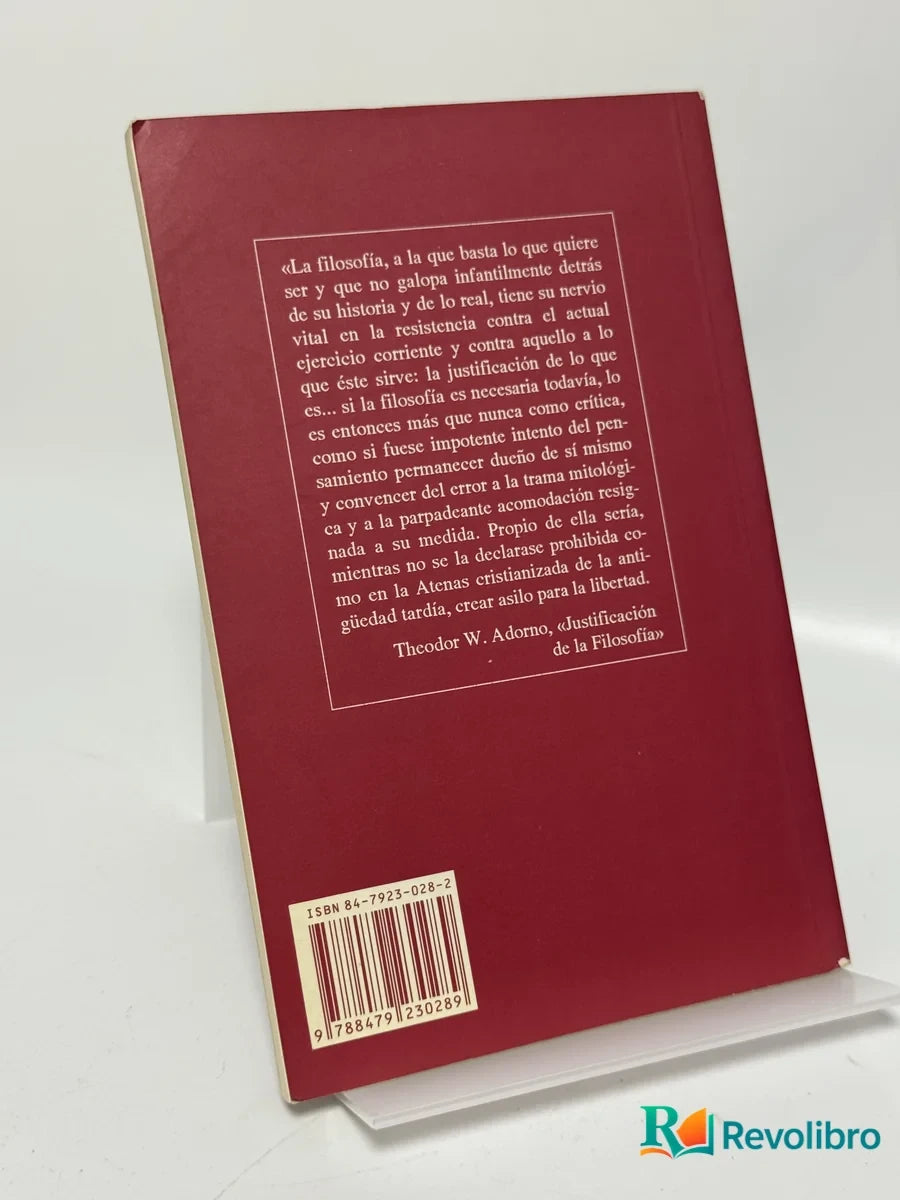 Foto 2 de Adorno (1903-1969) de Ramón E. Mandoado Gutiérrez, libro de segunda mano