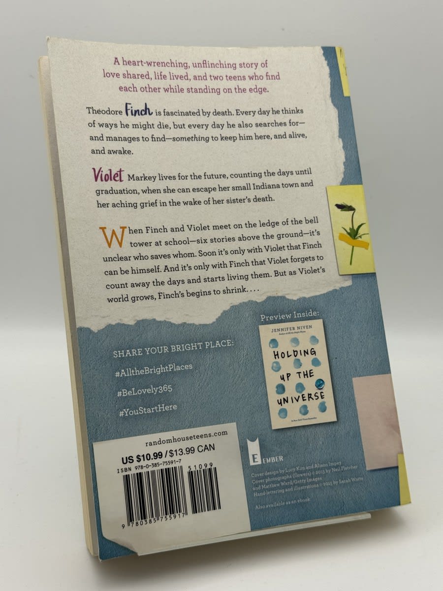 Foto 2 de All the Bright Places de Jennifer Niven, libro de segunda mano