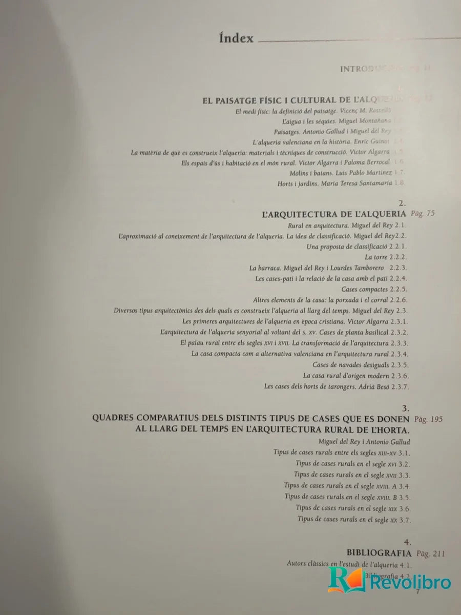 Foto 4 de Alqueries Paisatge i arquitectura en l'hora - 1ª edición de Miguel del Rey, libro de segunda mano
