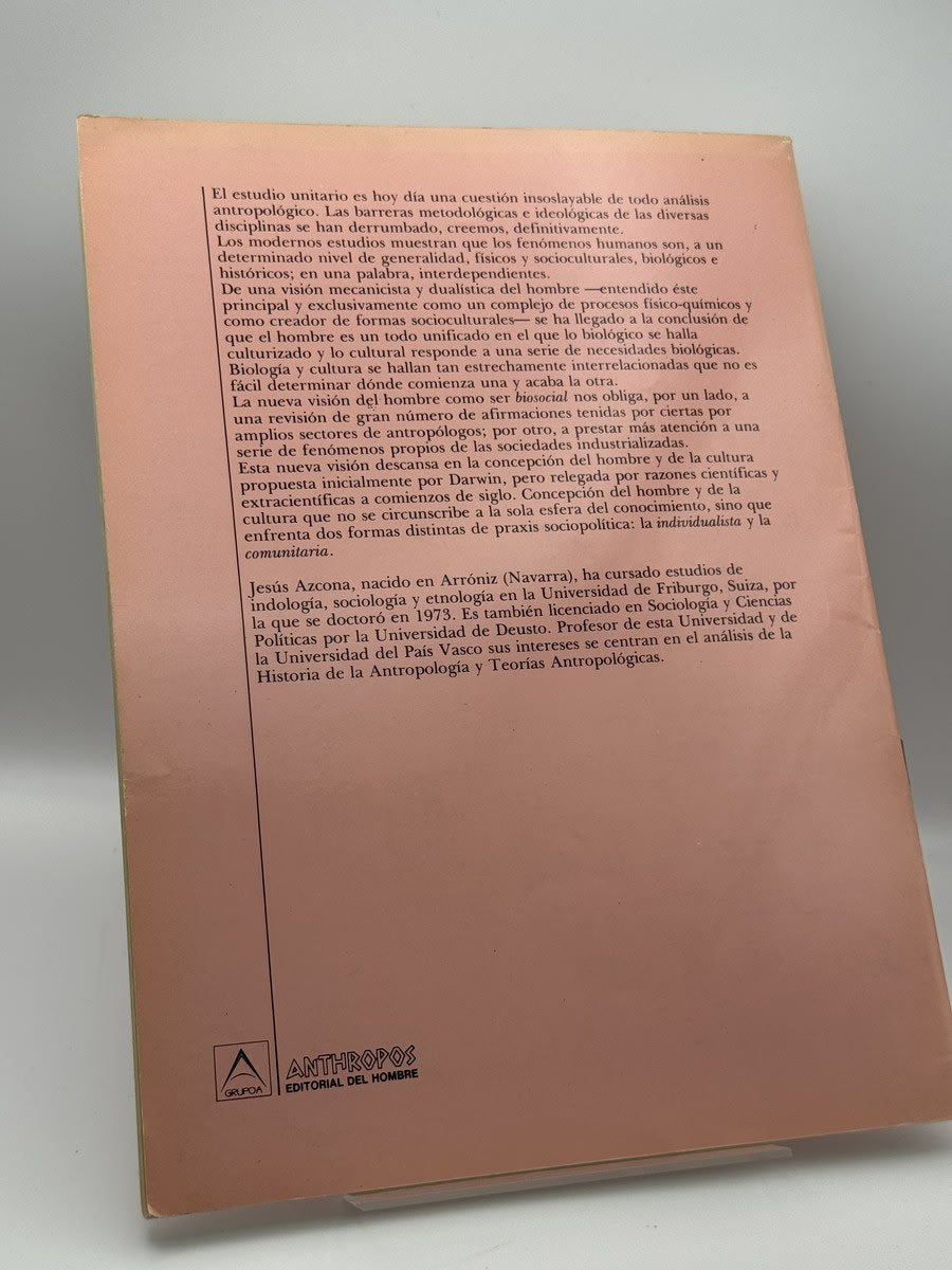 Foto 2 de Antropología biosocial - Jesús Azcona de Jesús Azcona, libro de segunda mano