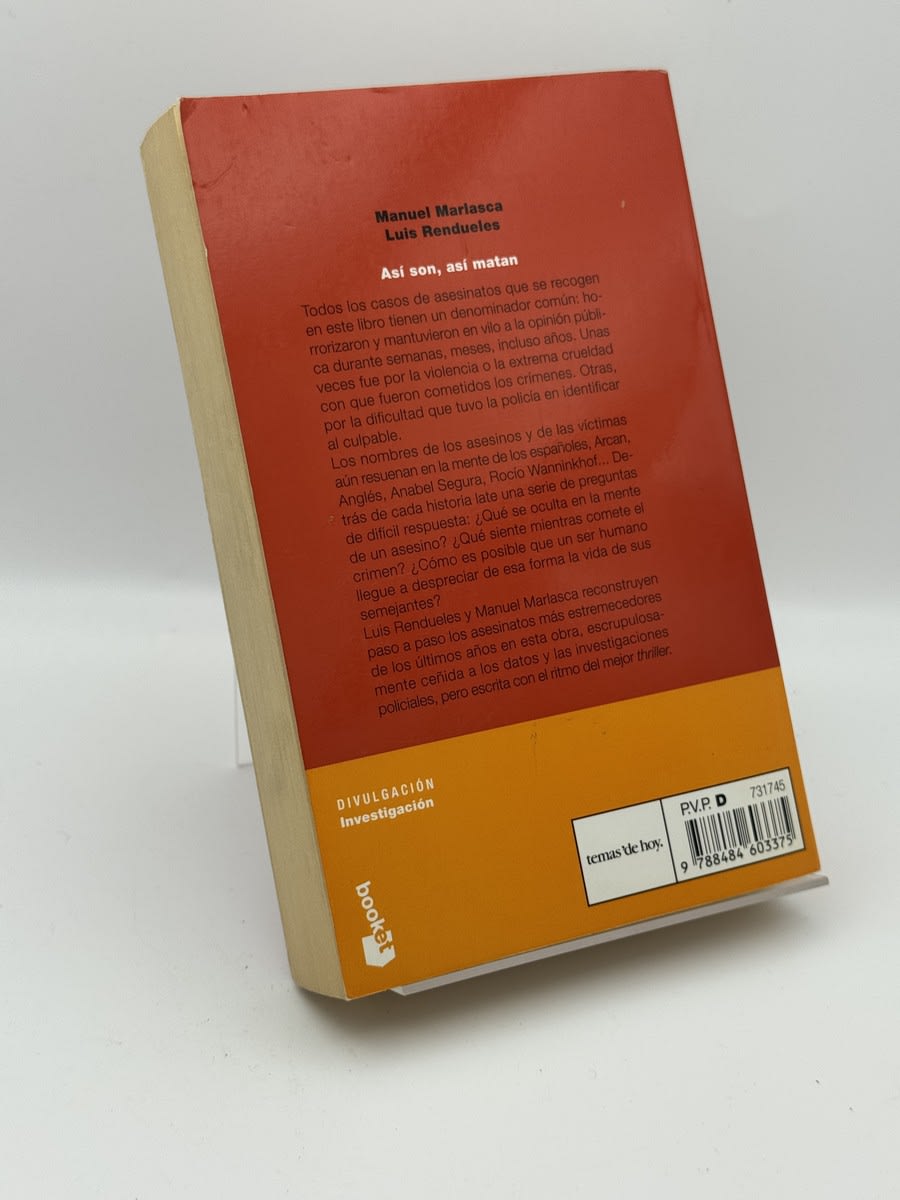 Foto 2 de Así son, así matan - Manuel Marlasca, Luis Rendueles de Manuel Marlasca, libro de segunda mano