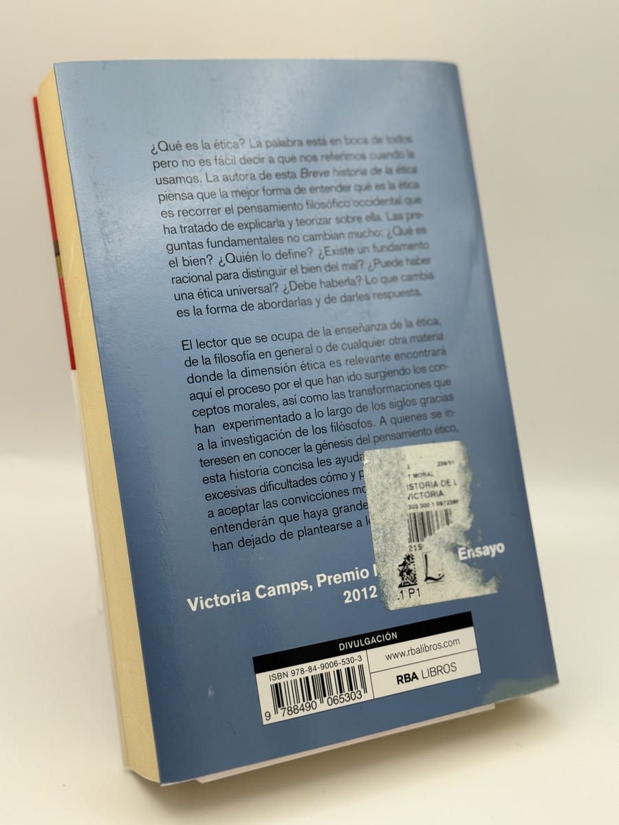 Foto 2 de Breve historia de la ética de Victoria Camps, libro de segunda mano