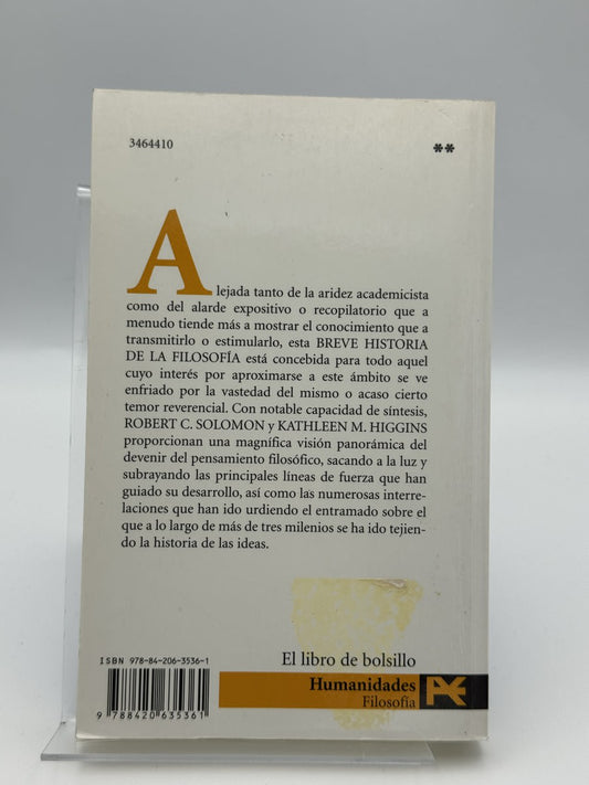 Breve Historia De La Filosofia - Robert C. Solomon - Imagen 2
