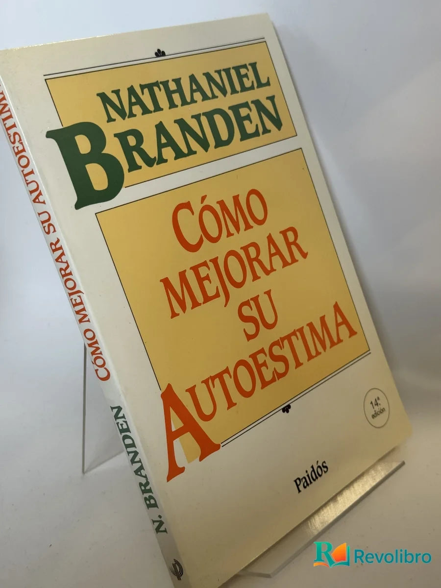 Portada de Cómo mejorar su autoestima de Nathaniel Branden, libro de segunda mano