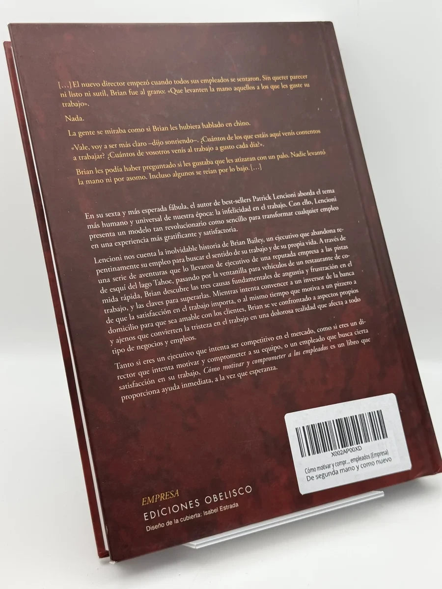 Como motivar y comprometer a los empleados de Patrick Lencioni | Segunda mano - Foto 2
