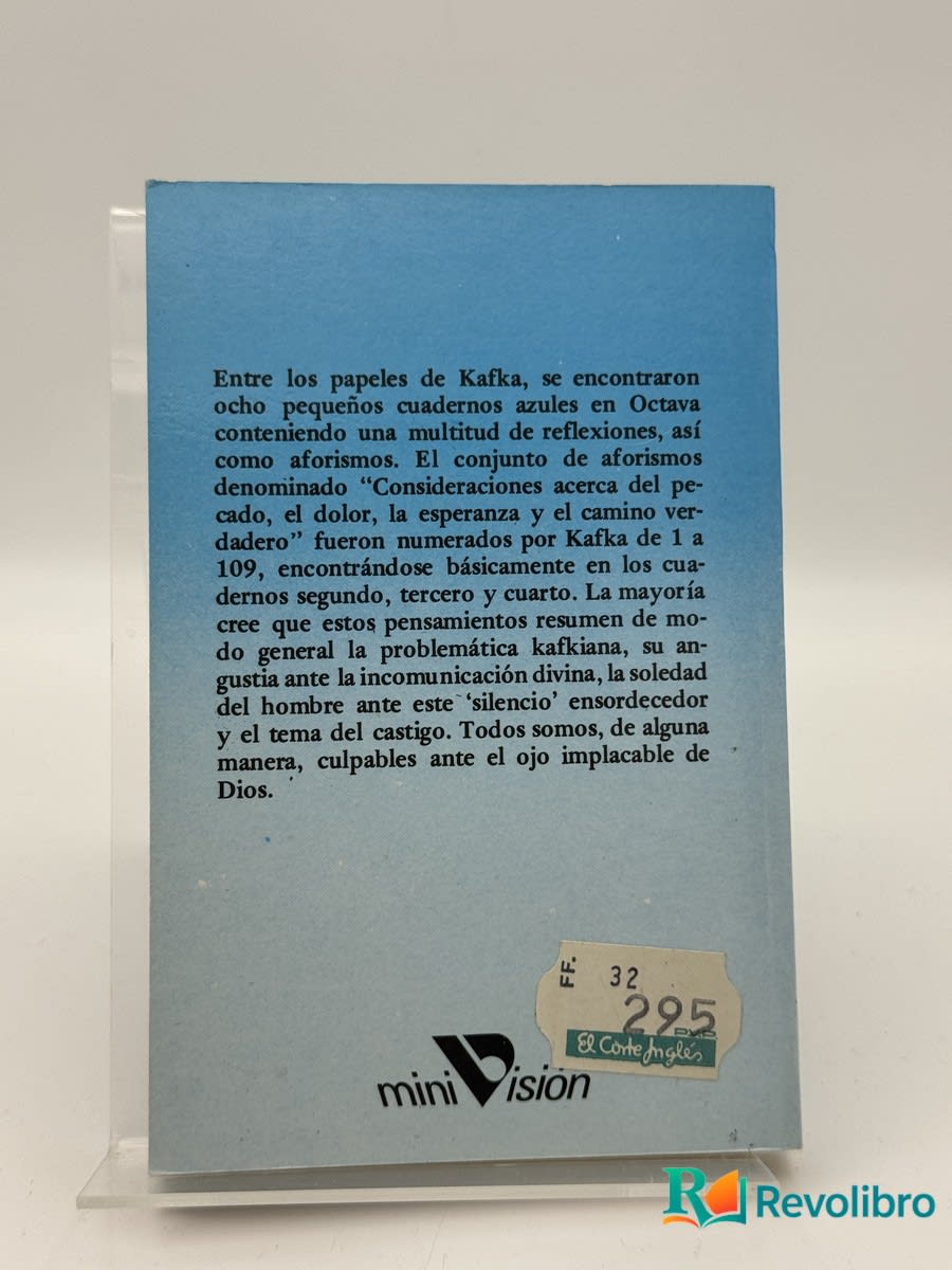 Consideraciones acerca del pecado - Franz Kafka - Imagen 2