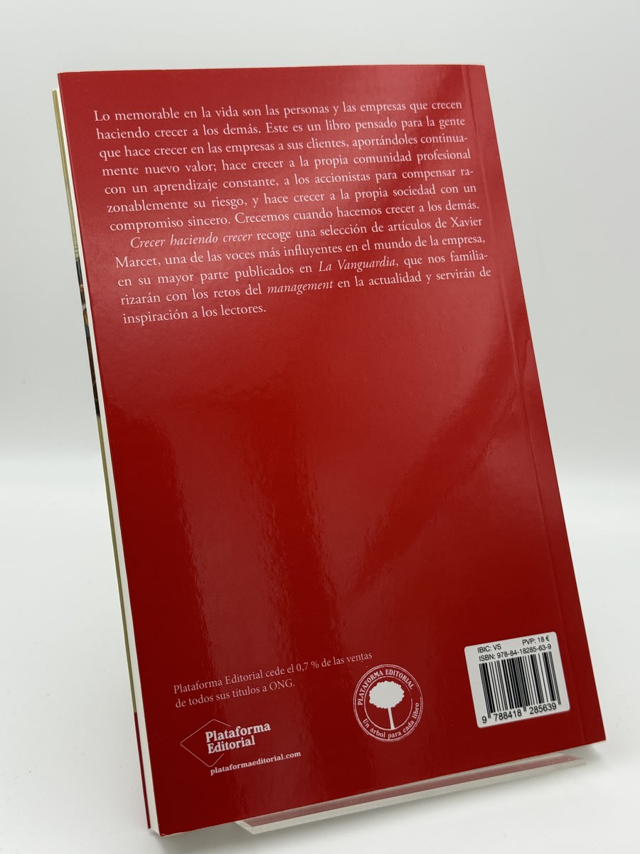 Foto 2 de Crecer haciendo crecer - Xavier Marcet de Xavier Marcet, libro de segunda mano