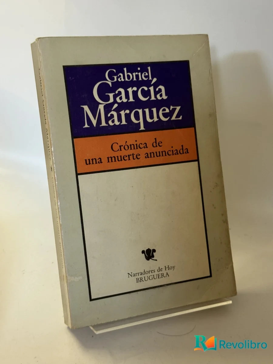Portada de Crónica de una muerte anunciada de Gabriel García Márquez, libro de segunda mano