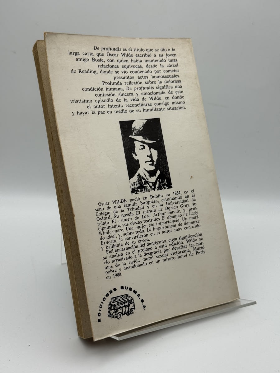 Foto 2 de De profundis - Oscar Wilde de Oscar Wilde, libro de segunda mano