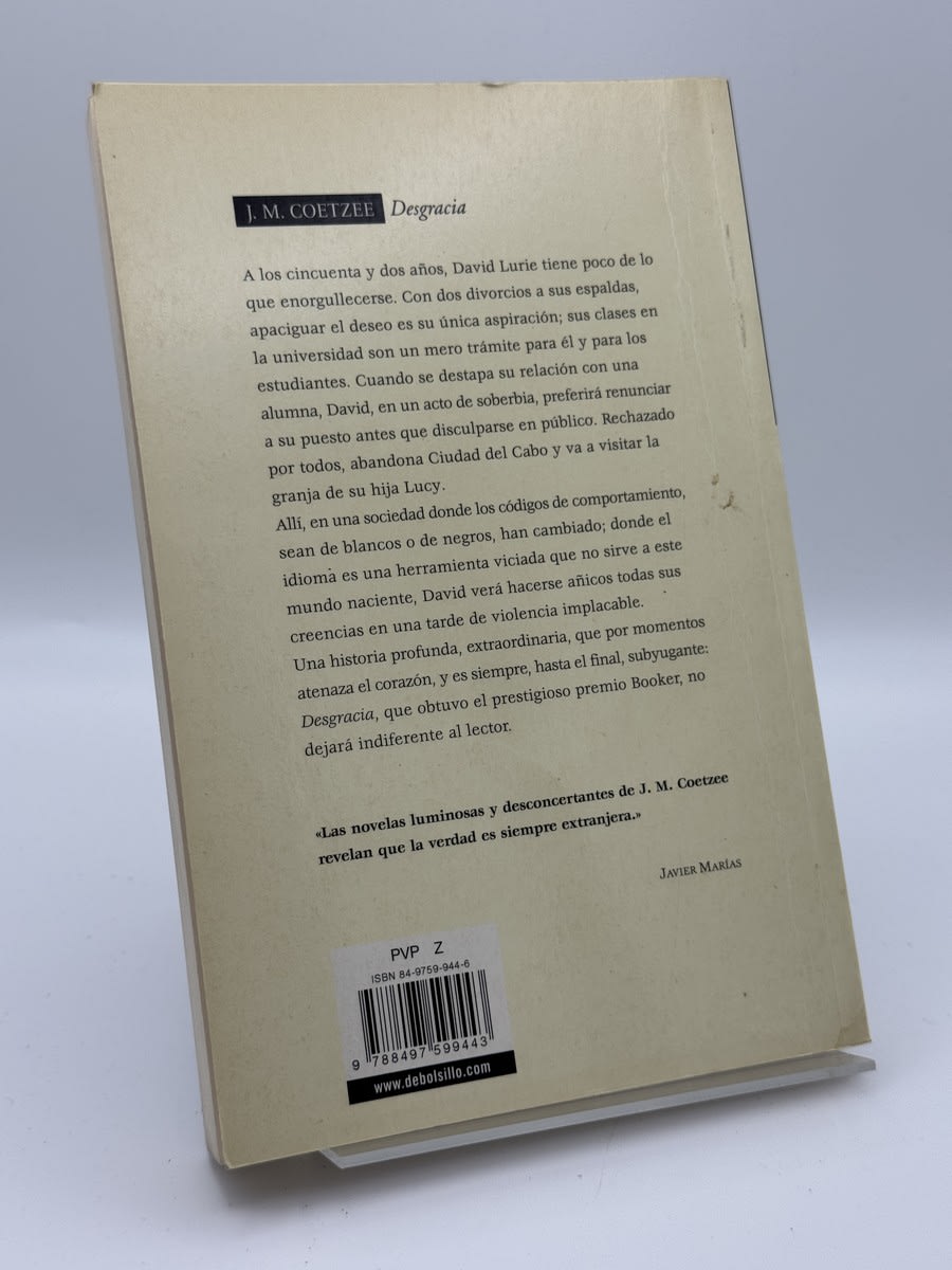 Desgracia - J. M. Coetzee - Imagen 2