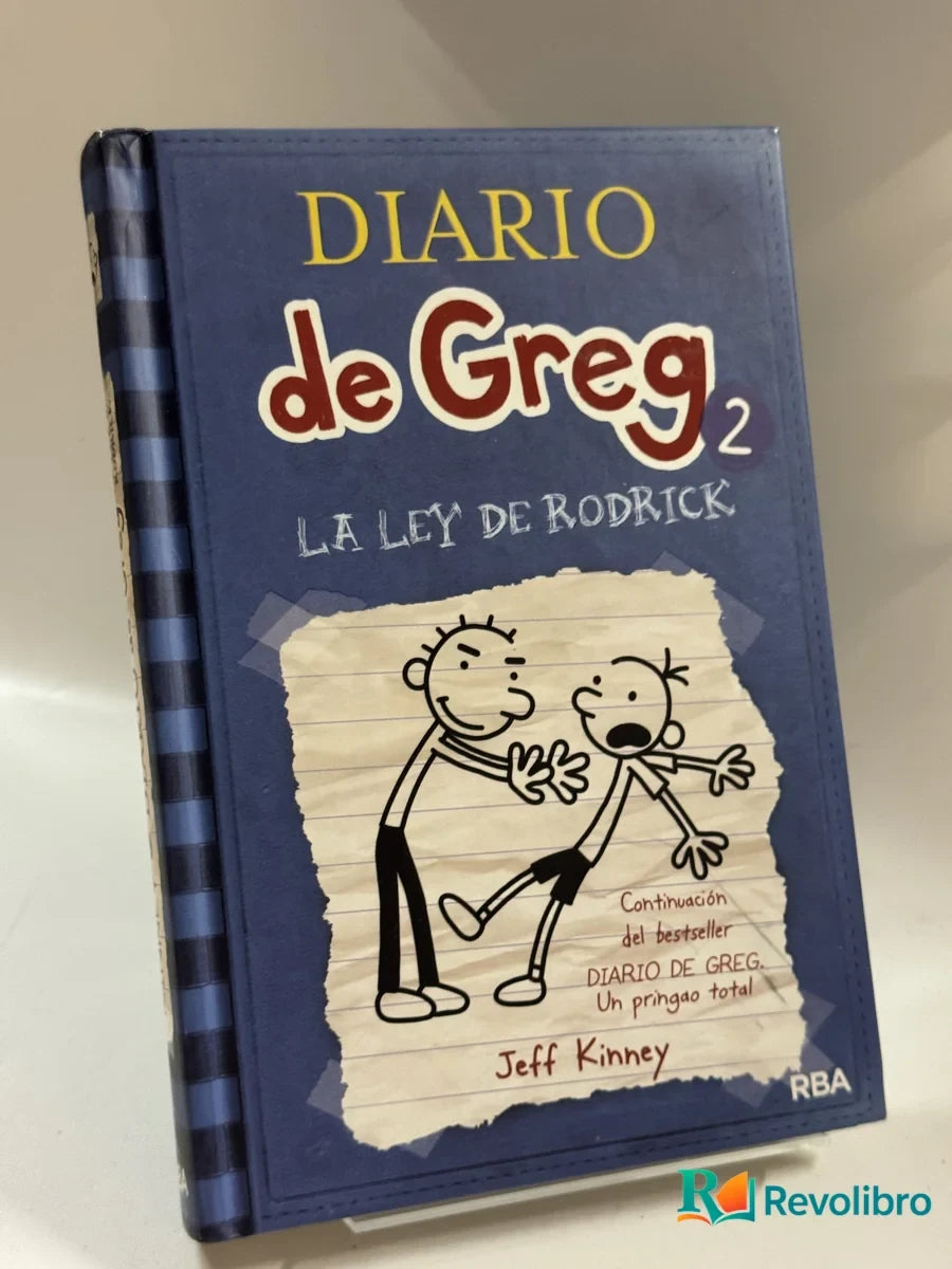 Portada de Diario de Greg 2: la Ley de Rodrick de Jeff Kinney, libro de segunda mano