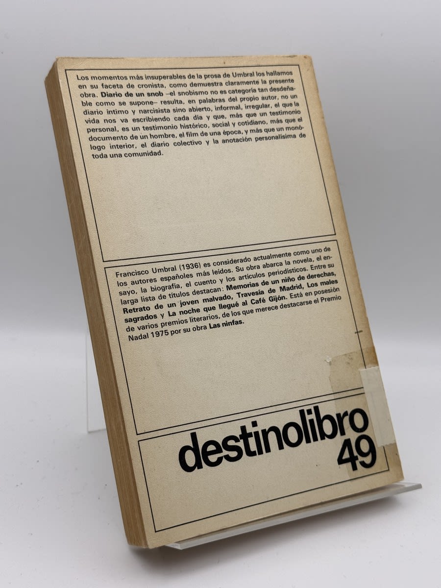 Foto 2 de Diario de un snob - Francisco Umbral de Francisco Umbral, libro de segunda mano