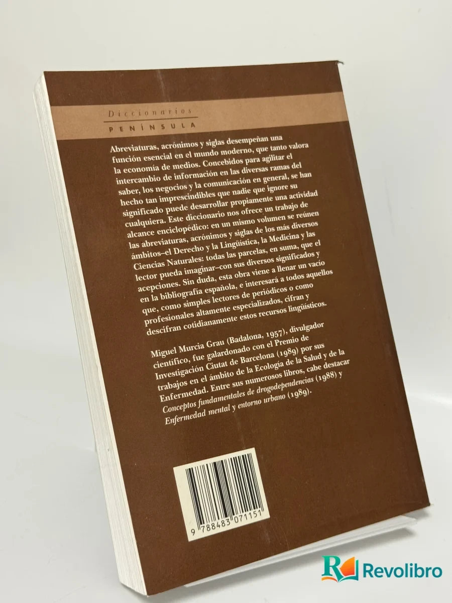Foto 2 de Diccionario de abreviaturas, siglas y acrónimos de M. J. Murcia Grau, libro de segunda mano