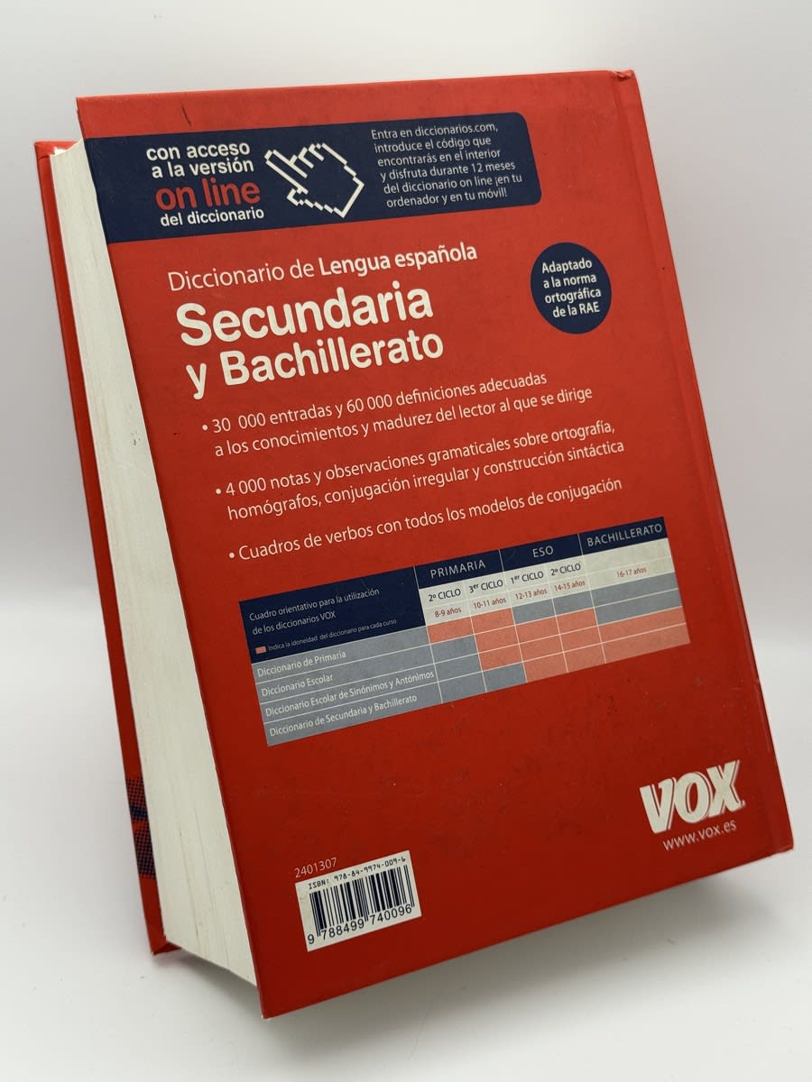 Foto 2 de Diccionario de Secundaria y Bachillerato - Jordi Indurain Pons de Jordi Indurain Pons, libro de segunda mano