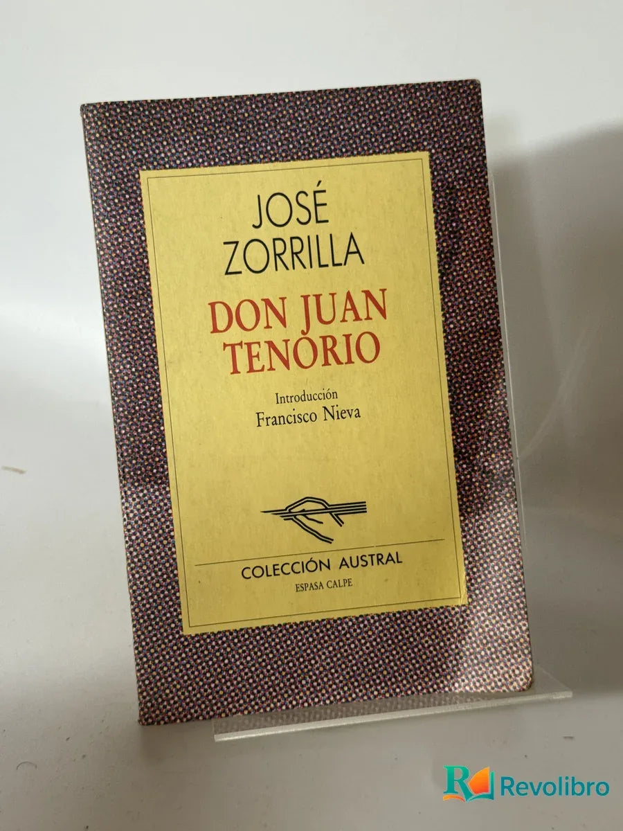 Portada de Don Juan Tenorio de José Zorrilla, libro de segunda mano