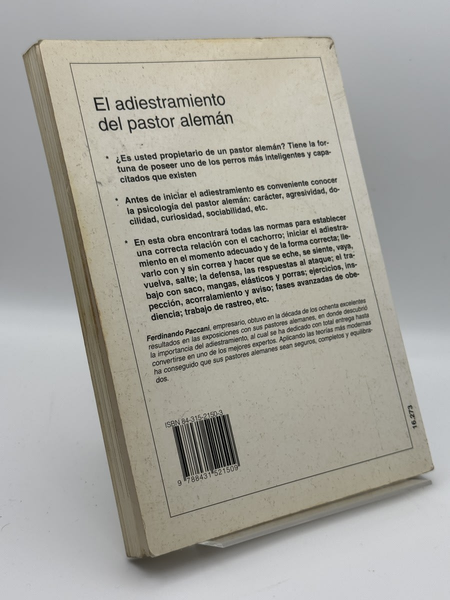 Foto 2 de El Adiestramiento del Pastor Aleman - Ferdinando Paccani de Ferdinando Paccani, libro de segunda mano