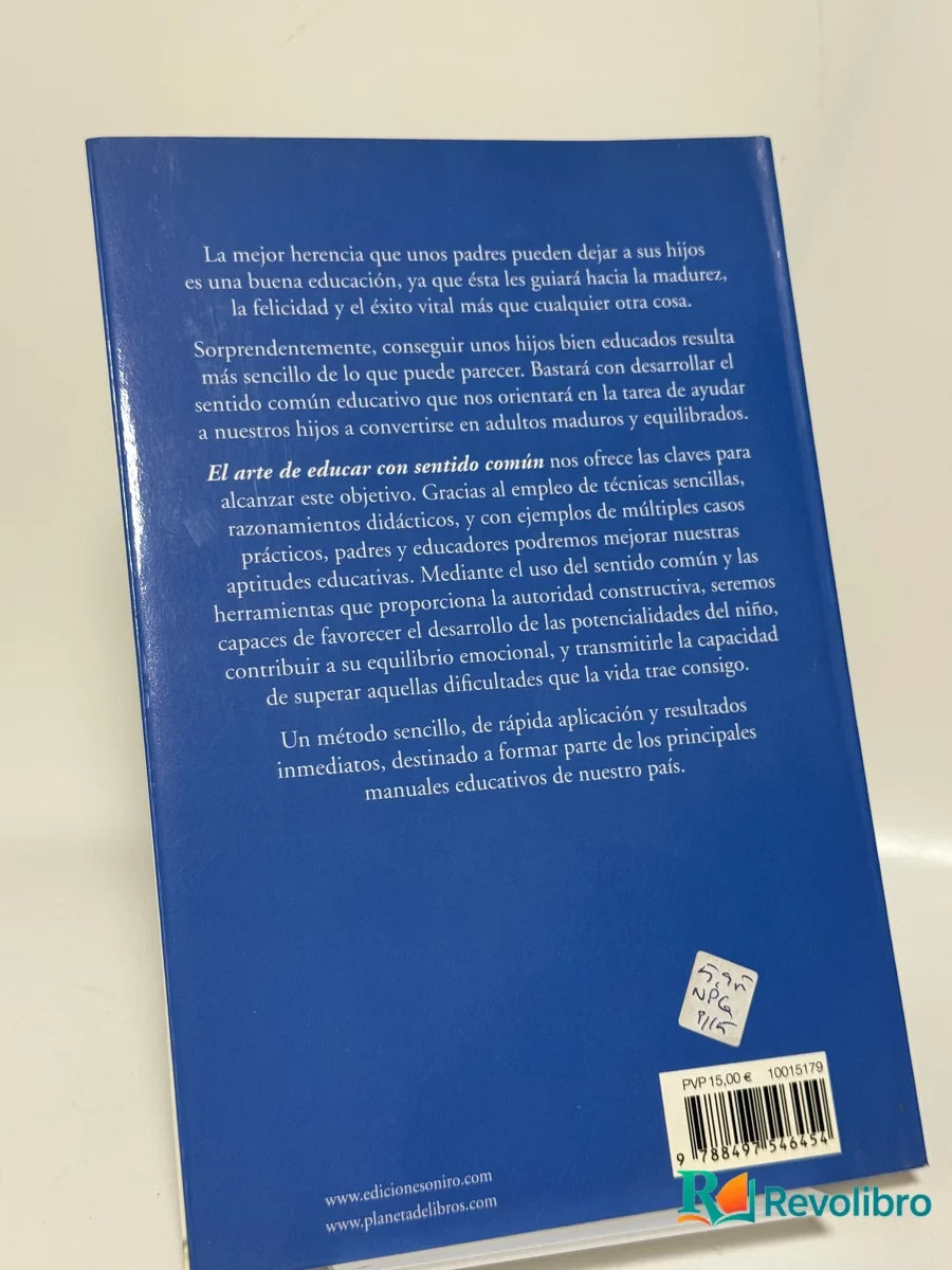 Foto 2 de El arte de educar con sentido común de Manuel Fernández Antón, libro de segunda mano