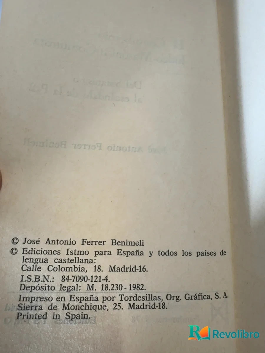 Foto 3 de El contubernio judeo-masónico-comunista - 1ª edición de José Antonio Ferrer Benimeli, libro de segunda mano