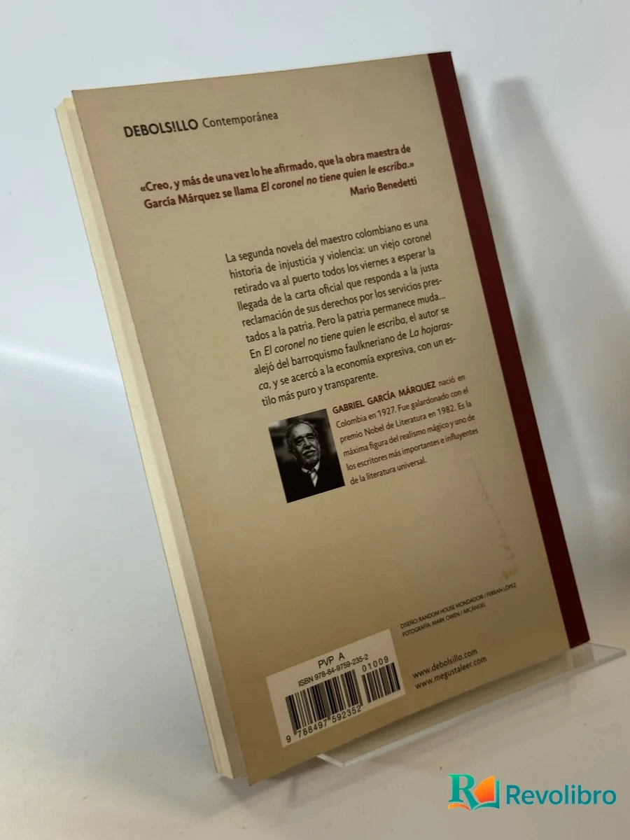 Foto 2 de El coronel no tiene quien le escriba de Gabriel García Márquez, libro de segunda mano
