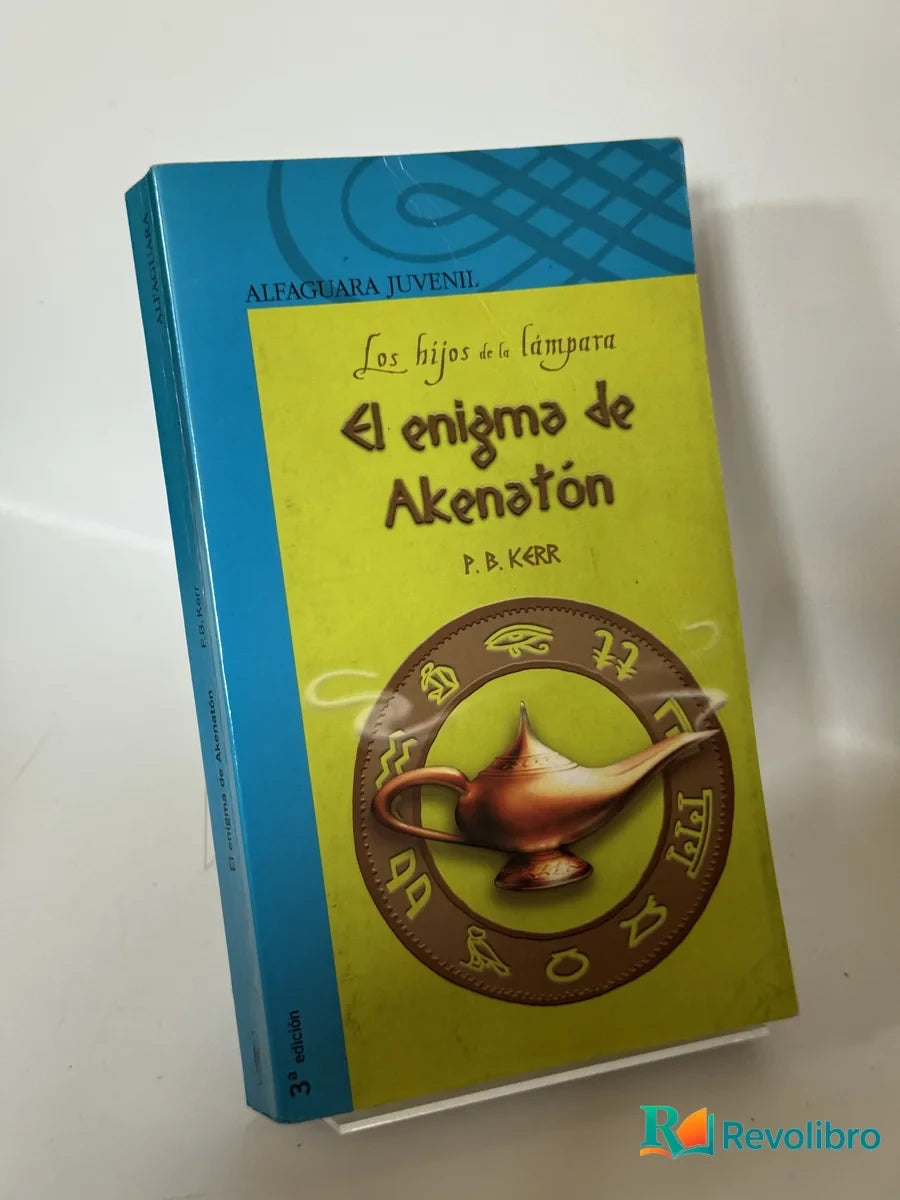 Portada de El enigma de Akenatón de P. B. Kerr, libro de segunda mano