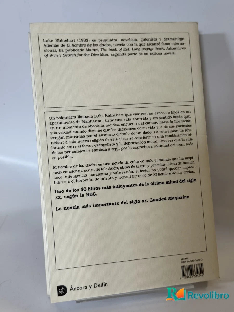 Foto 2 de El hombre de los dados de Luke Rhinehart, libro de segunda mano