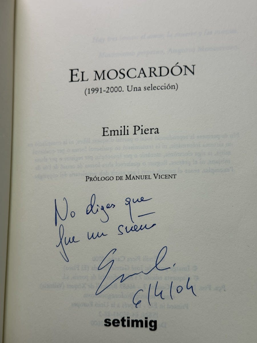 Foto 2 de El moscardón de Emili Piera, libro de segunda mano