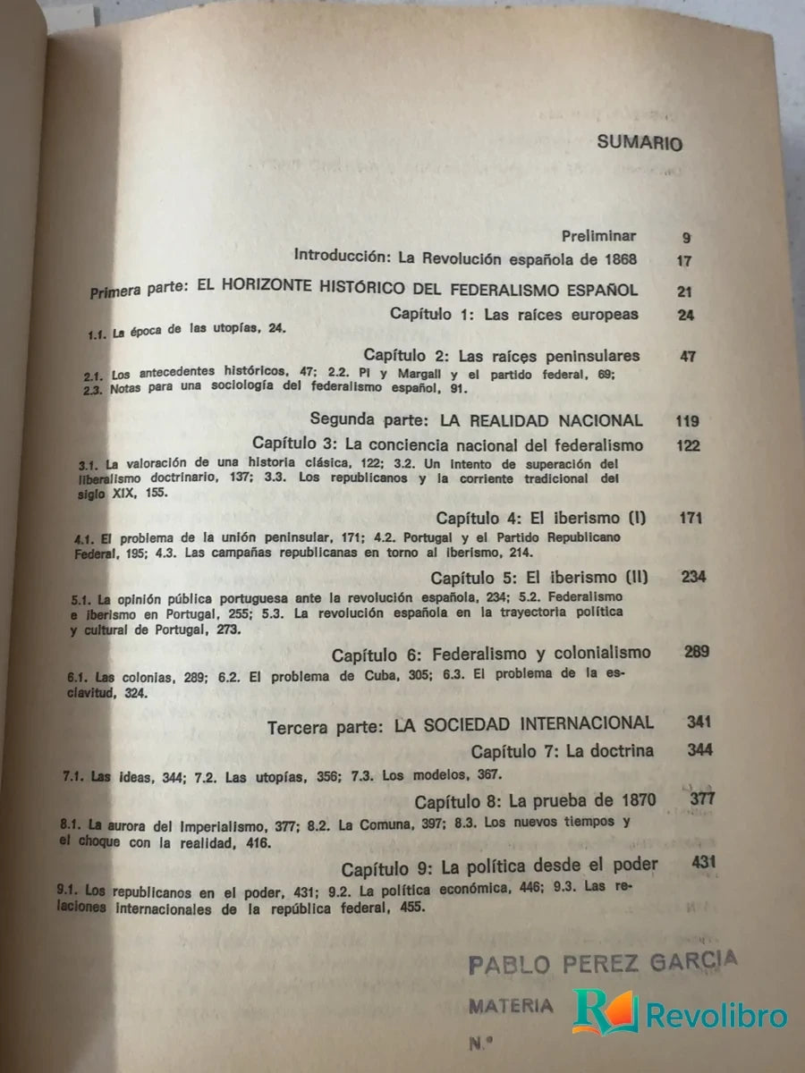 Foto 4 de El pensamiento político-internacional del federalismo español - 1ª edición de María Victoria López-Cordón, libro de segunda mano