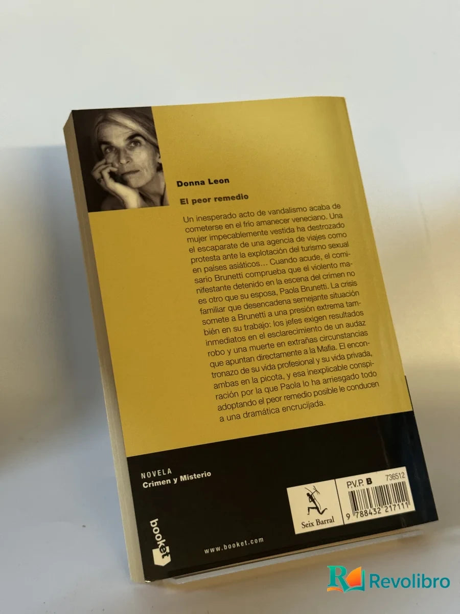 Foto 2 de El peor remedio de Donna Leon, libro de segunda mano