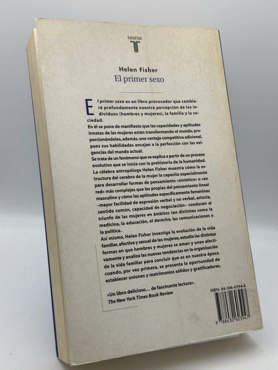 Foto 2 de El primer sexo de Helen Fisher, libro de segunda mano