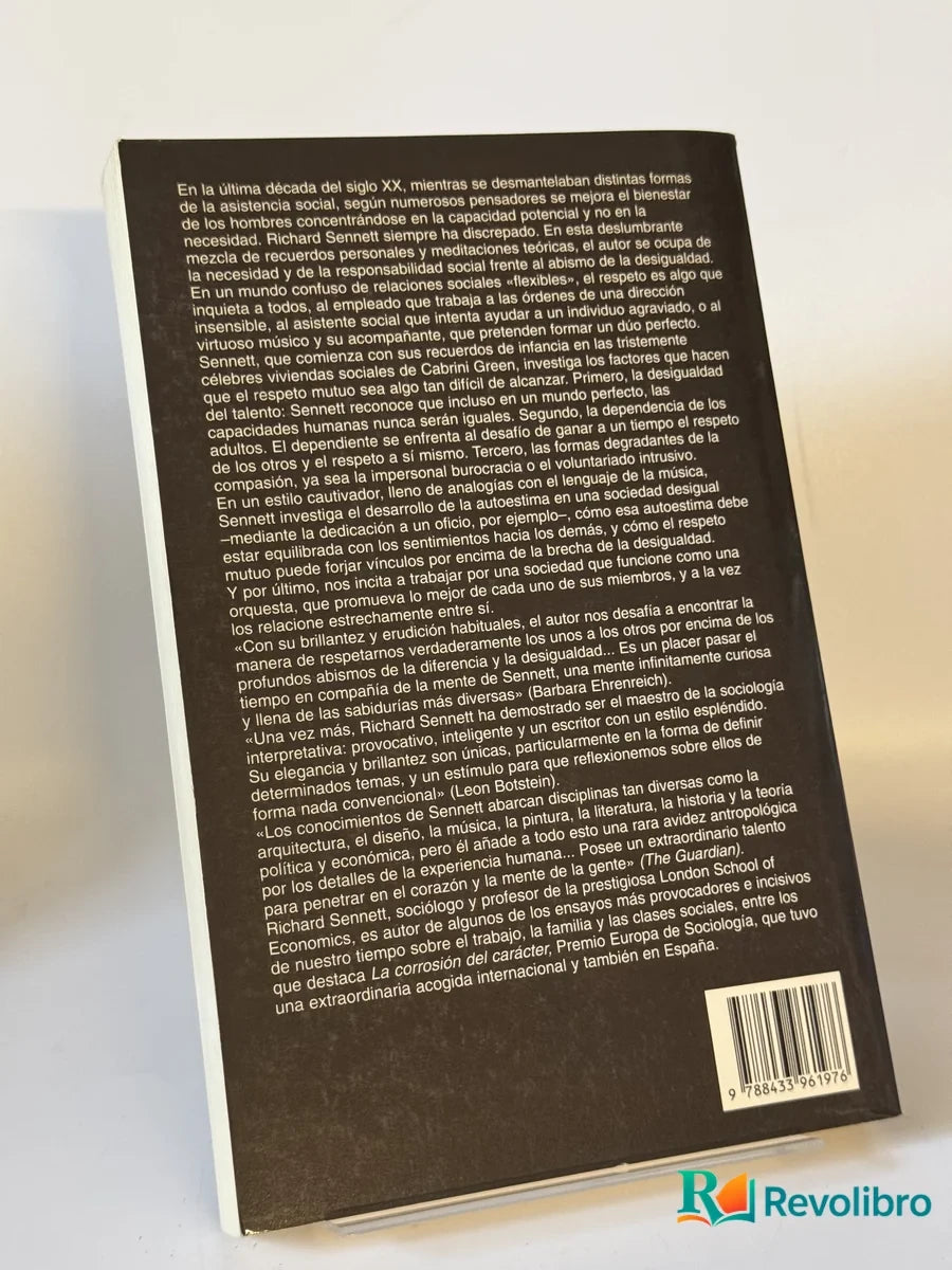 Foto 2 de El respeto de Richard Sennett, libro de segunda mano