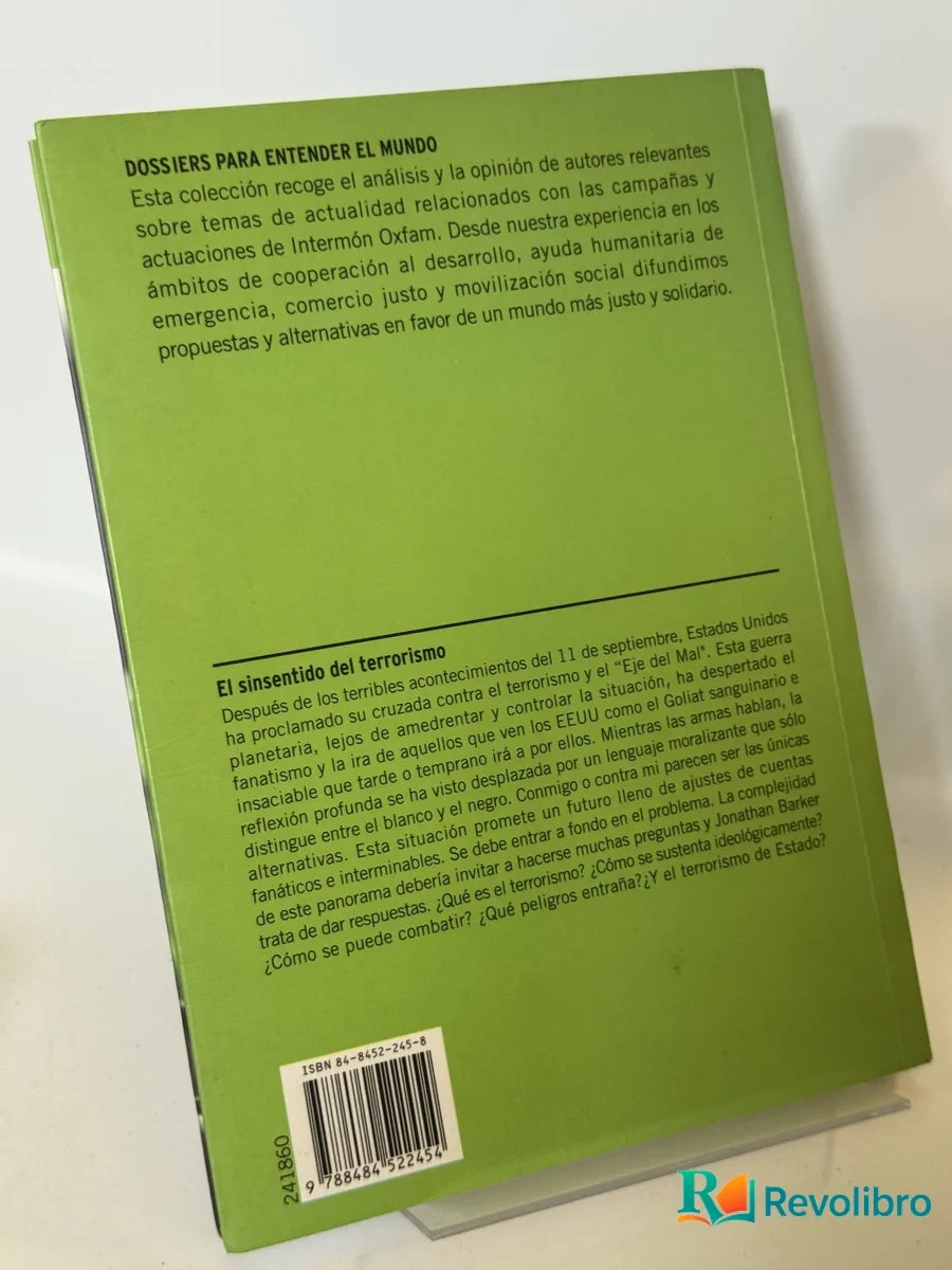 Foto 2 de El sinsentido del terrorismo de Jonathan Barker, libro de segunda mano