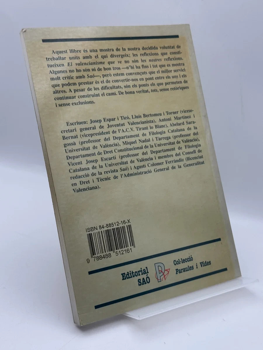 Foto 2 de El Valencianisme Que Ve de Sun Tzu, libro de segunda mano