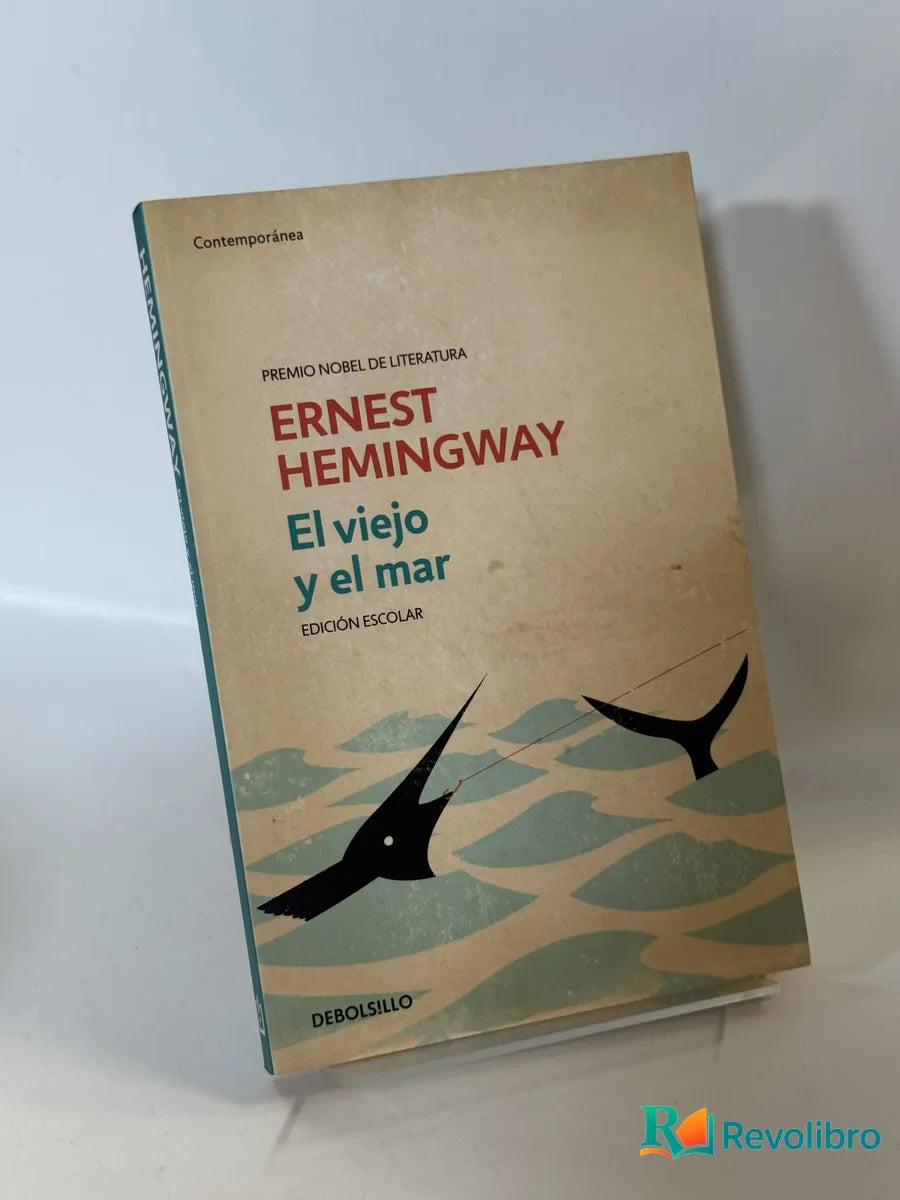 Portada de El viejo y el mar de Ernest Hemingway, libro de segunda mano