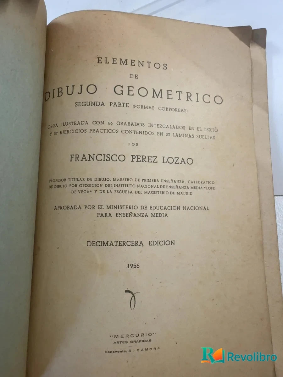 Foto 2 de Elementos de dibujo geométrico de Francisco Pérez Lozao, libro de segunda mano
