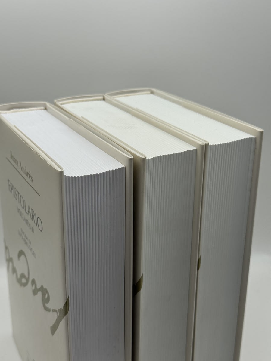Foto 4 de Epistolario de Juan Andrés y Morell (1740-1817) 3 tomos de Livia Brunori, libro de segunda mano