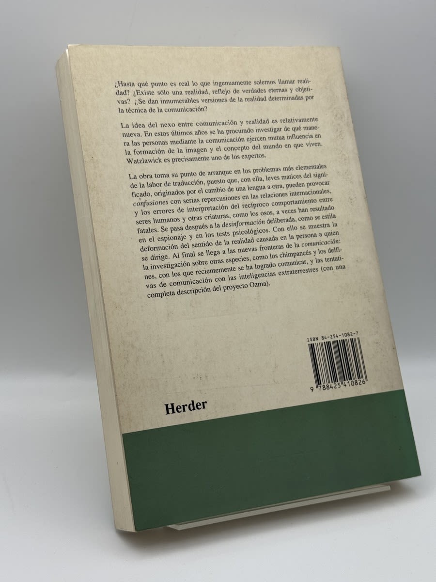 Foto 2 de ¿Es real la realidad? - Paul Watzlawick de Paul Watzlawick, libro de segunda mano