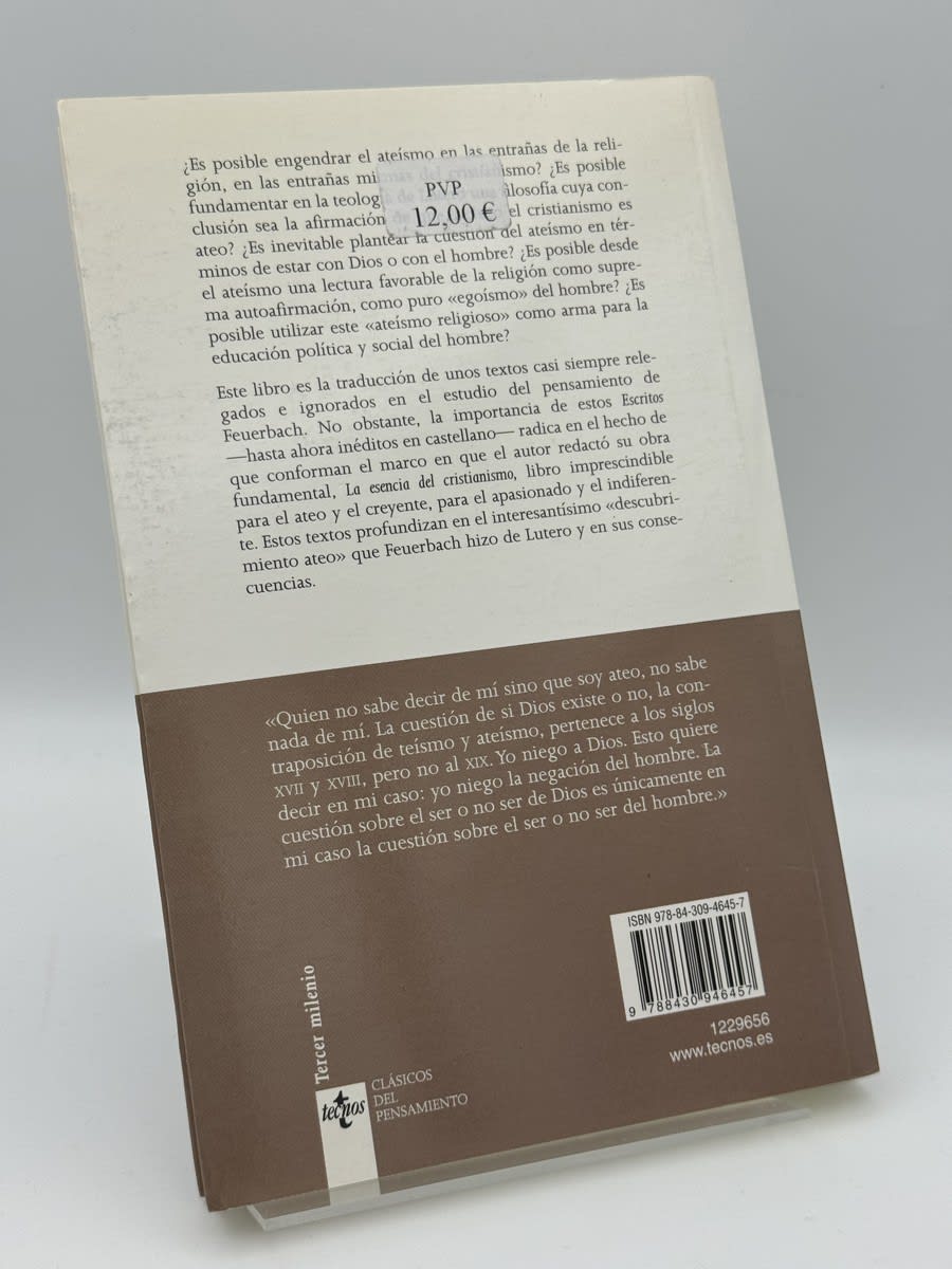 Foto 2 de Escritos en torno a la esencia del cristianismo de Ludwig Feuerbach, libro de segunda mano