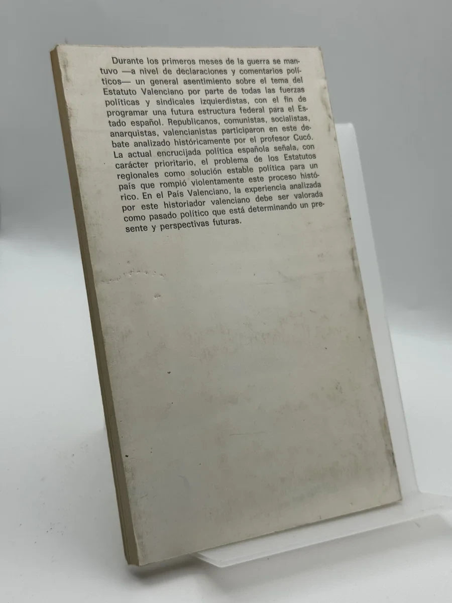 Foto 2 de Estatutismo y Valencianismo de Alfons Cuco, libro de segunda mano