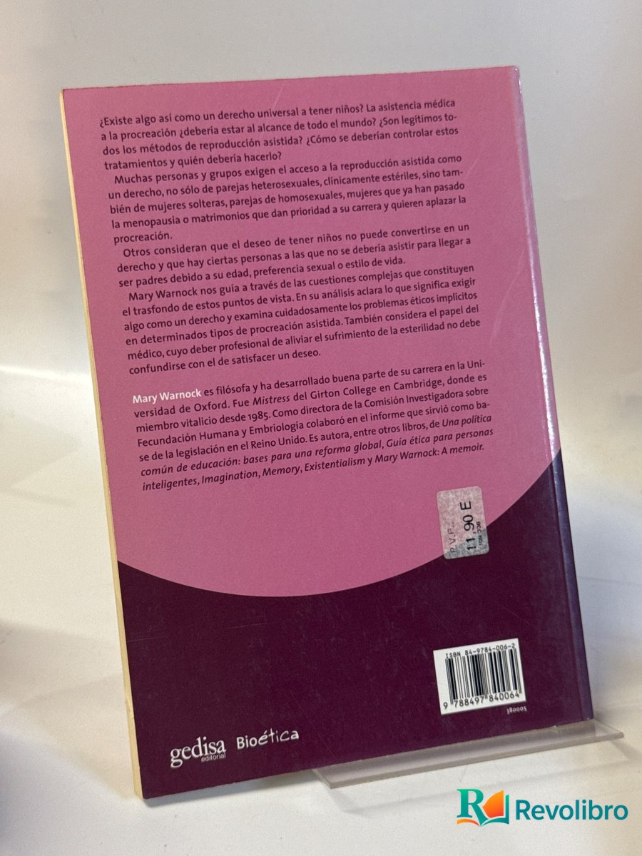 Foto 2 de Fabricando bebés de Mary Warnock, libro de segunda mano