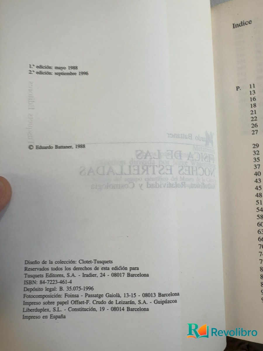 Foto 4 de Física de las noches estrelladas de Eduardo Battaner, libro de segunda mano