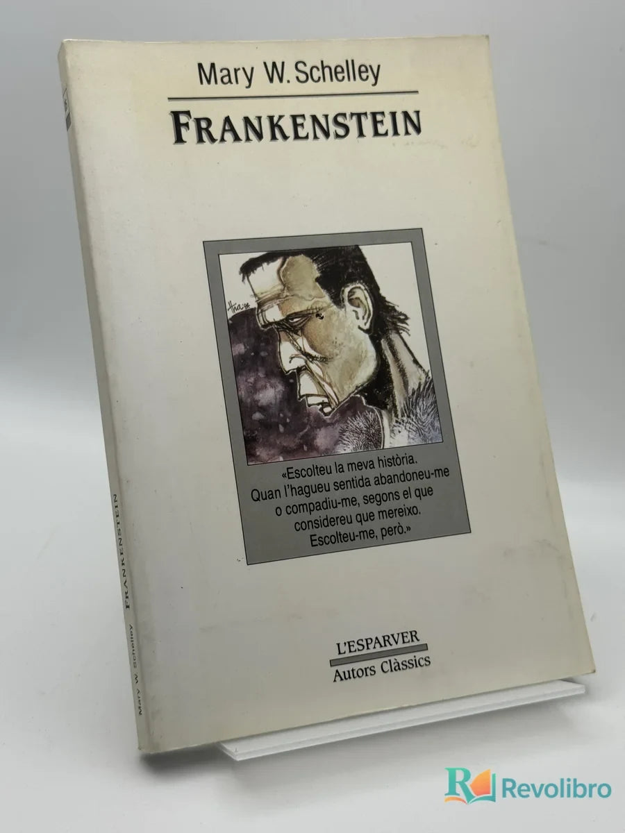 Portada de Frankenstein de Mary W. Shelley, libro de segunda mano