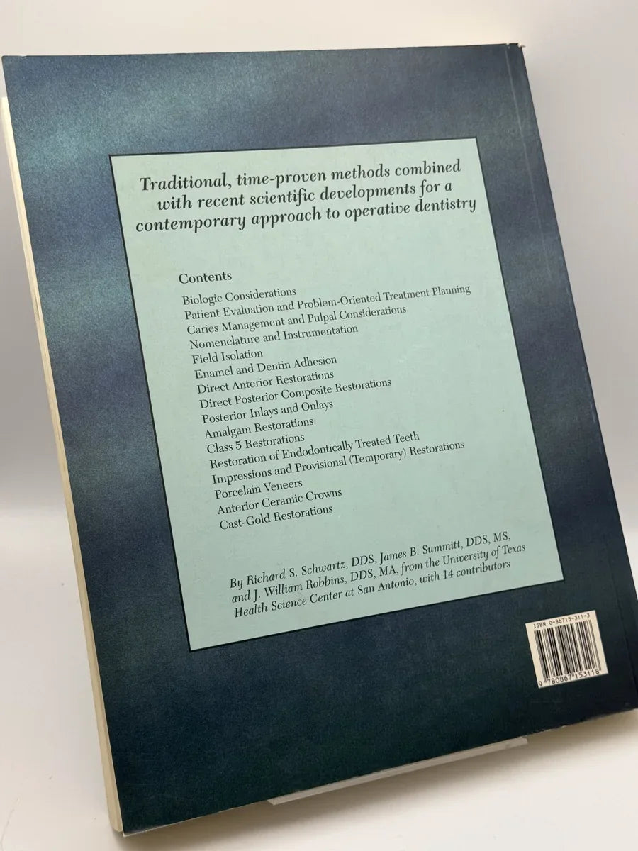 Foto 2 de Fundamentals of Operative Dentistry de Richard S. Schwartz, libro de segunda mano