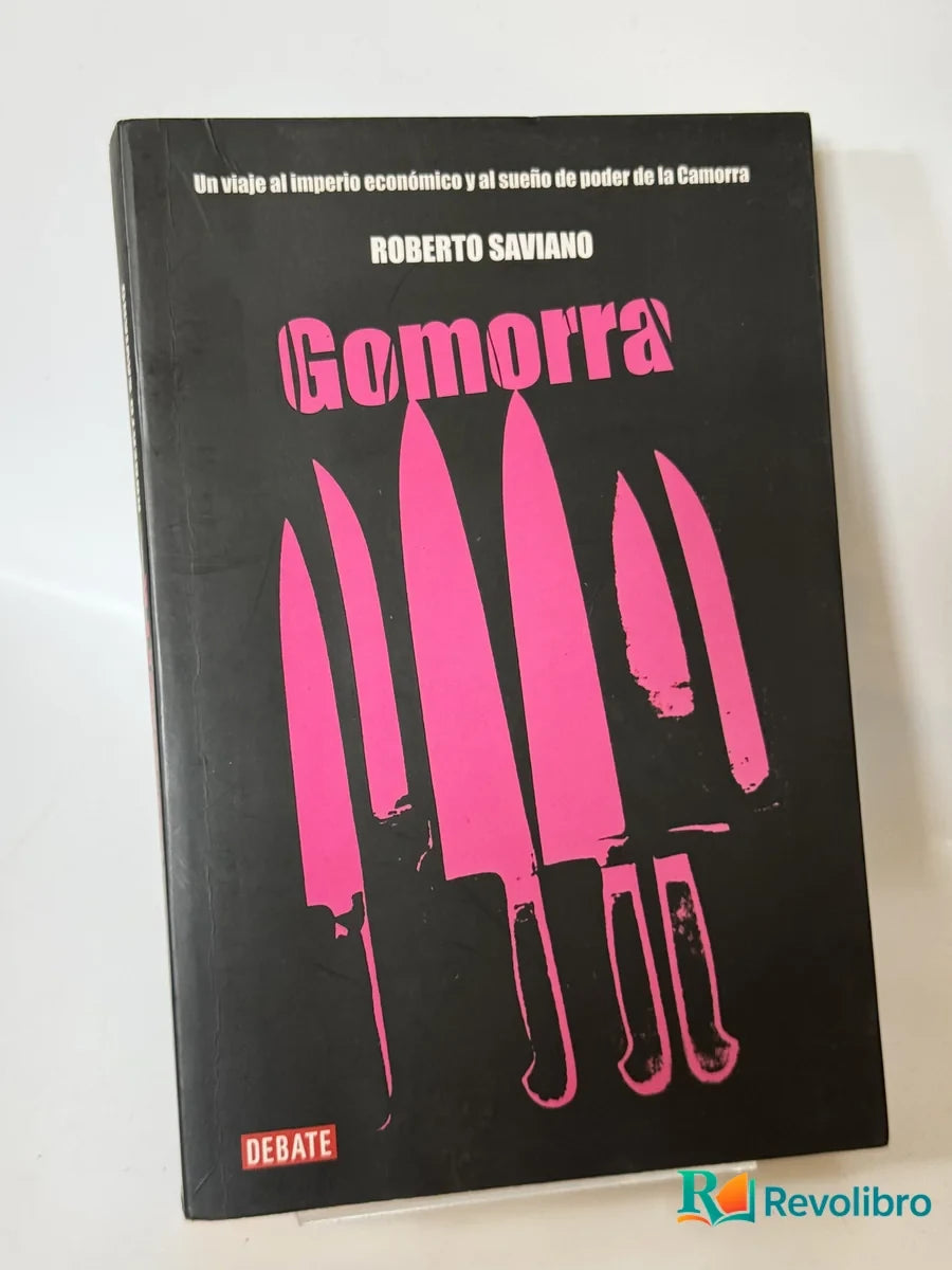 Portada de Gomorra de Roberto Saviano, libro de segunda mano