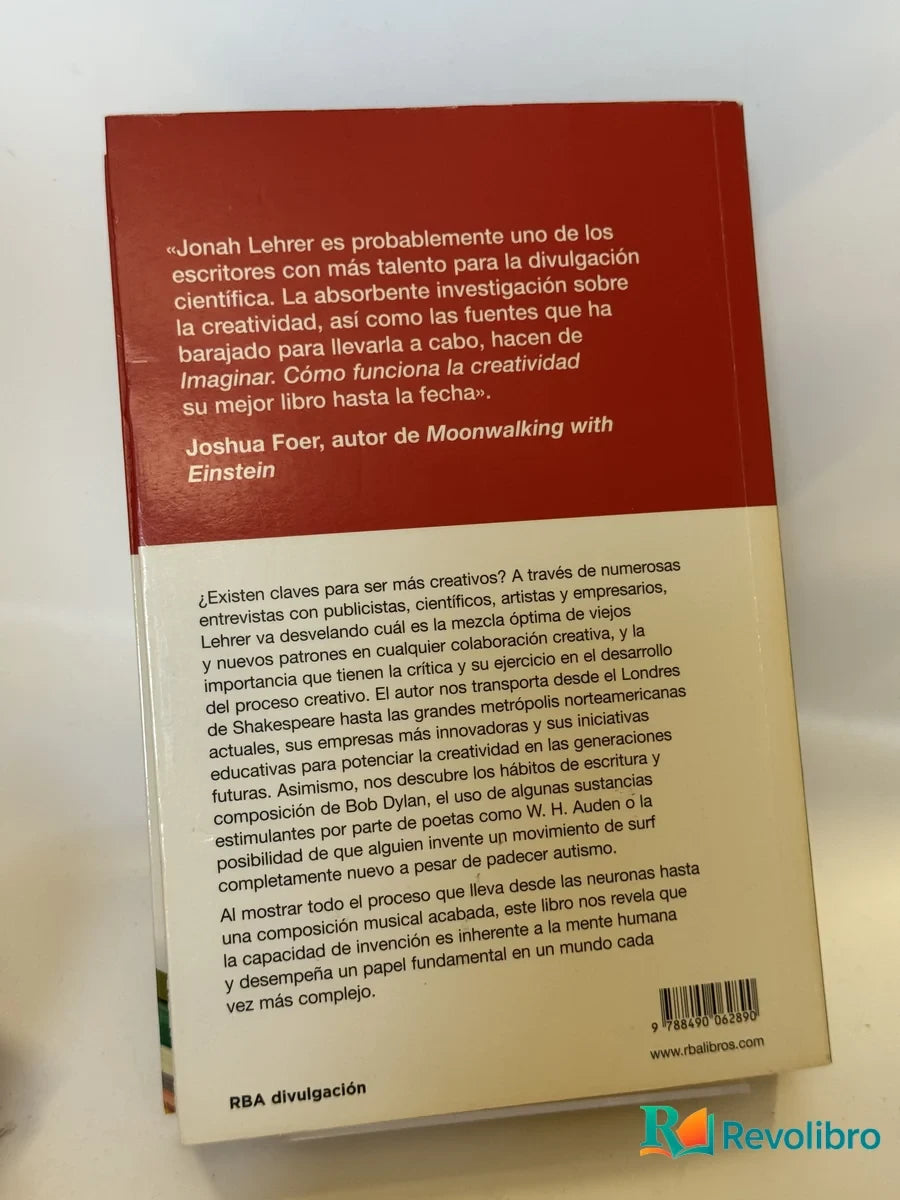 Foto 2 de Imaginar de Jonah Lehrer, libro de segunda mano