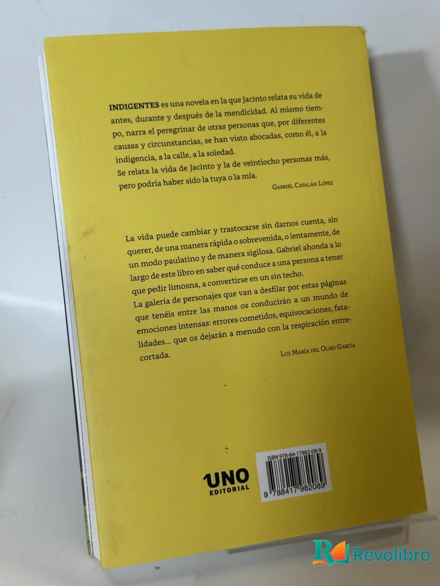 Foto 2 de Indigentes de Gabriel Catalán López, libro de segunda mano