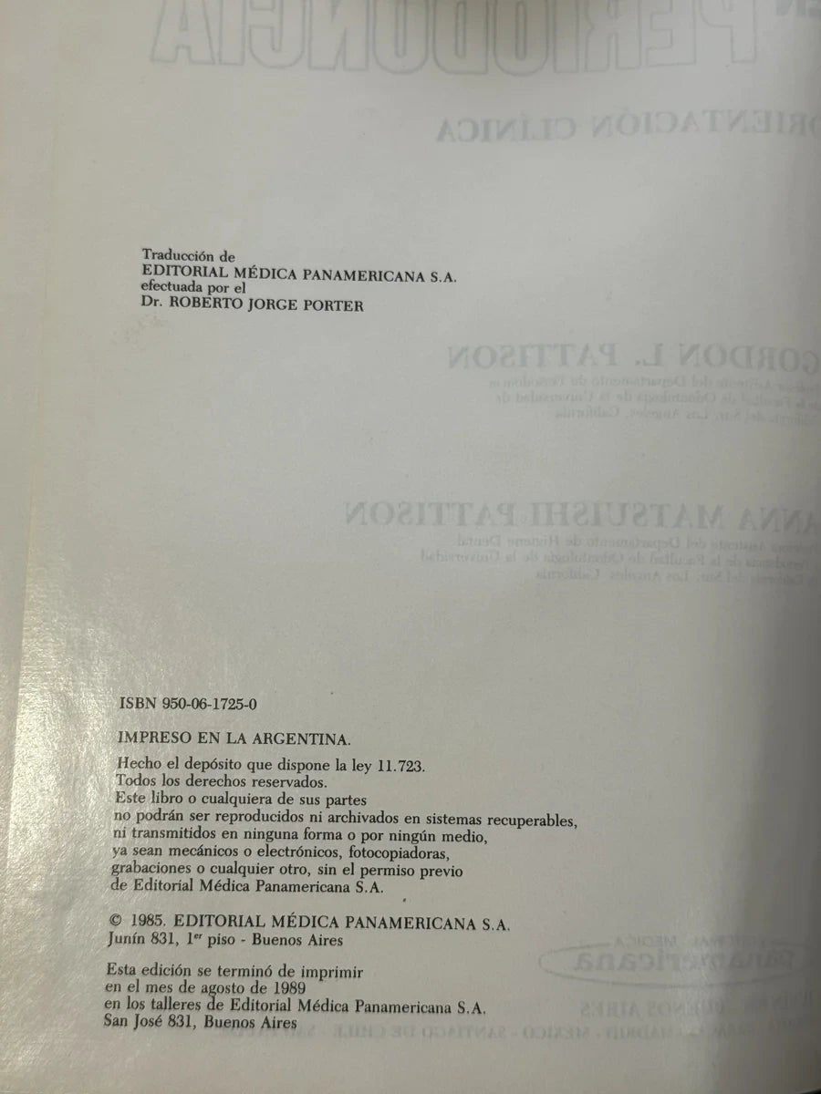 Foto 5 de Instrumentación en periodoncia de Gordon L. Pattison, libro de segunda mano