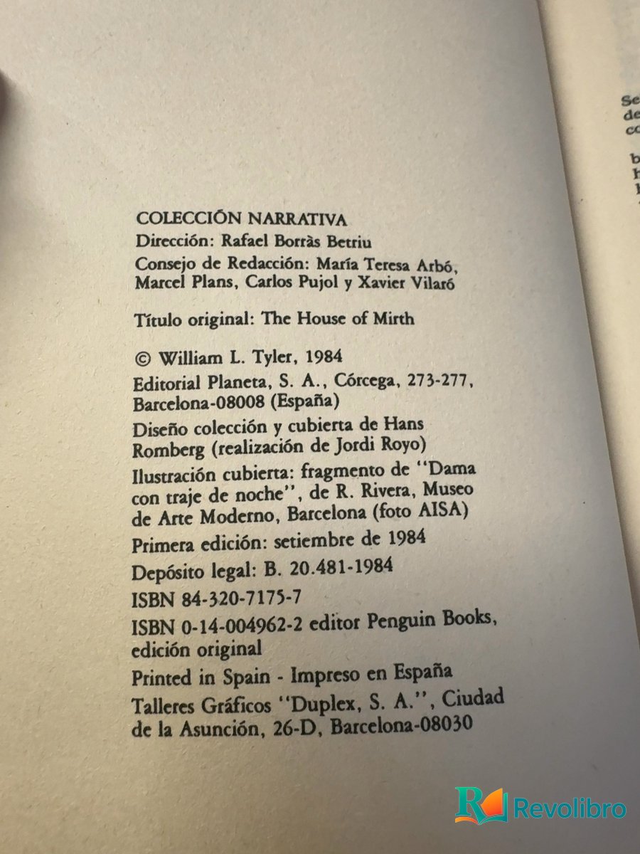 Foto 4 de La casa de la alegría - 1ª edición de Edith Wharton, libro de segunda mano