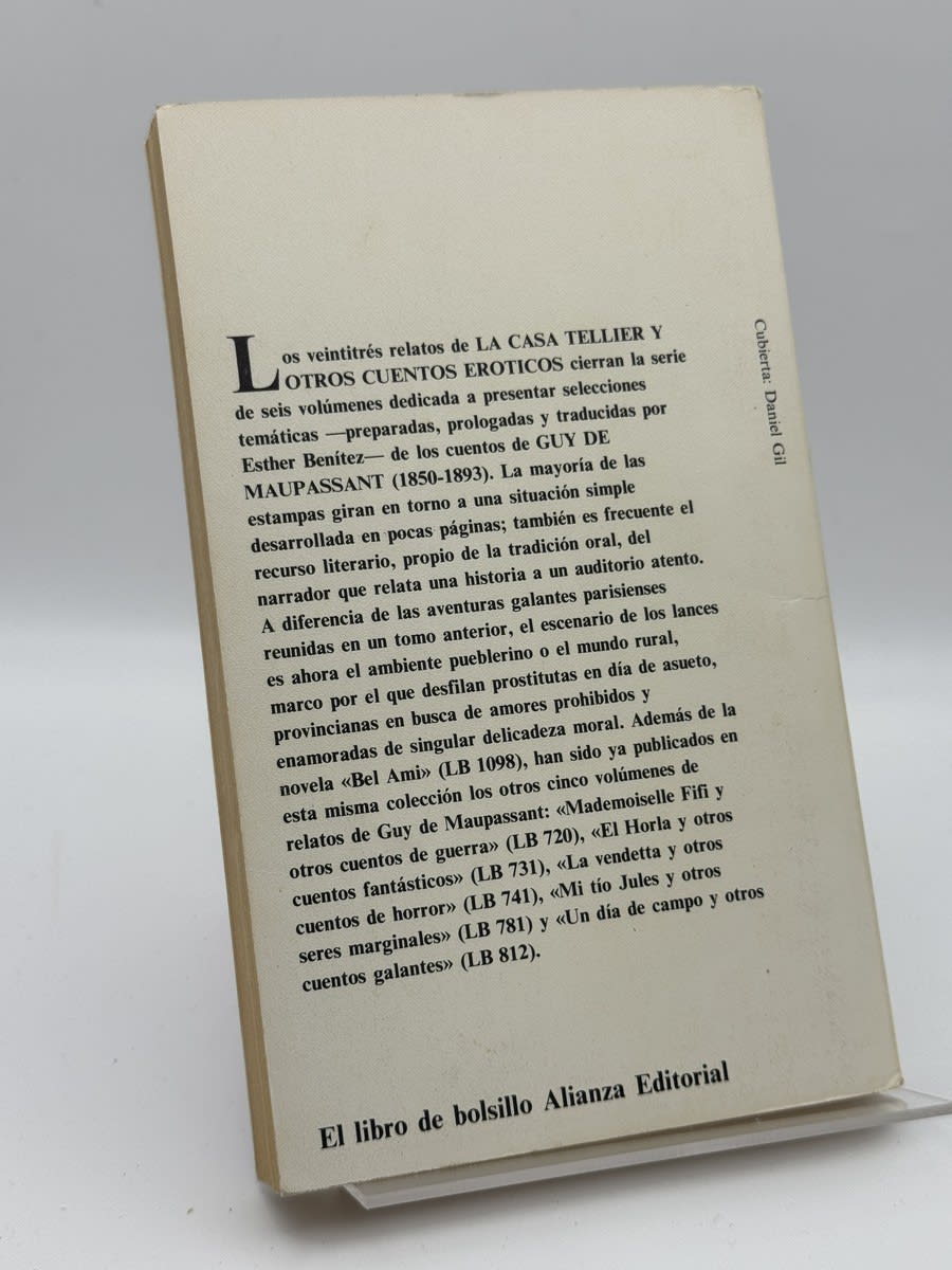 Foto 2 de La casa Tellier y otros cuentos eróticos de Guy de Maupassant, libro de segunda mano