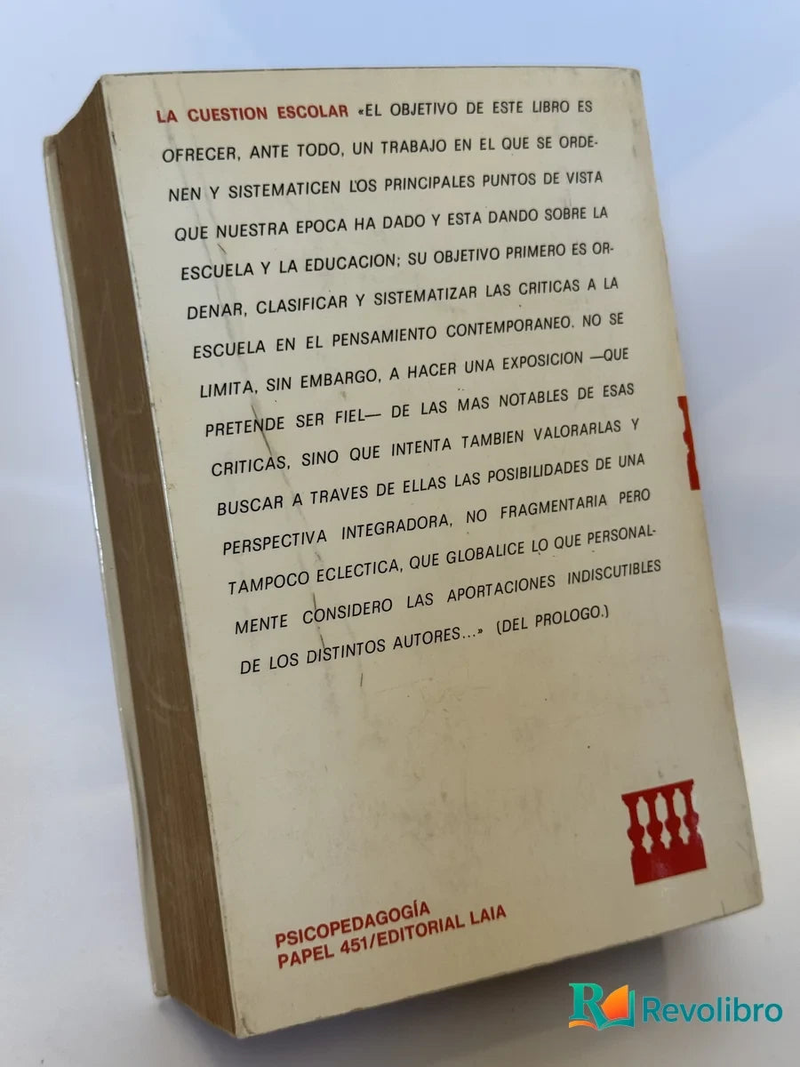 Foto 3 de La Cuestión Escolar de Jesús Palacios, libro de segunda mano